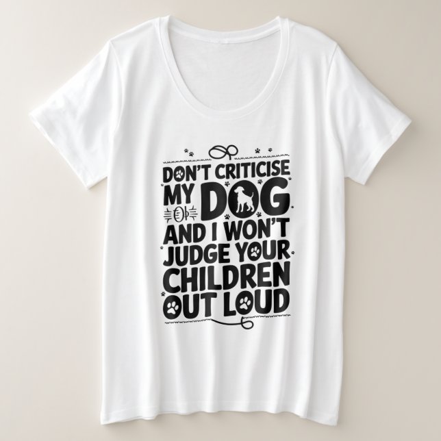 Camiseta Aviso do Proprietário do Cachorro (Frente do Design)