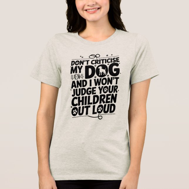 Camiseta Aviso do Proprietário do Cachorro (Frente)