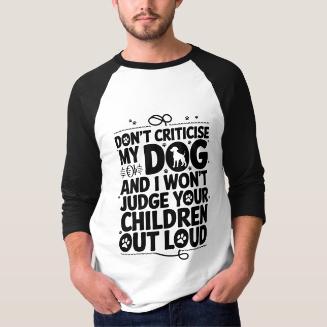 Camiseta Aviso do Proprietário do Cachorro (Frente)