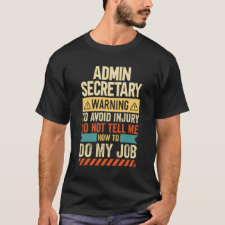 Camiseta Aviso do Secretário Admin