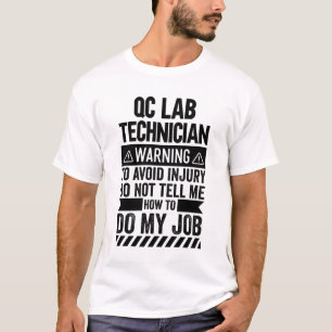 Camiseta Aviso do Técnico do Qc Lab
