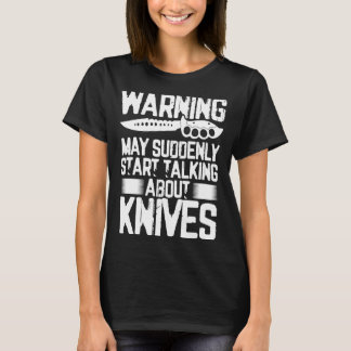 Camiseta Aviso dos Homens Pode De Repente Começar a Falar S