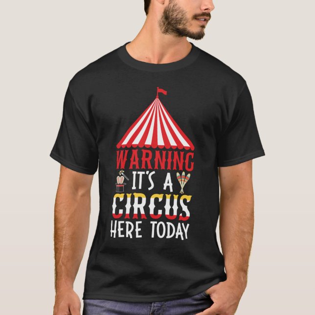 Camiseta Aviso é um circo aqui hoje (Frente)