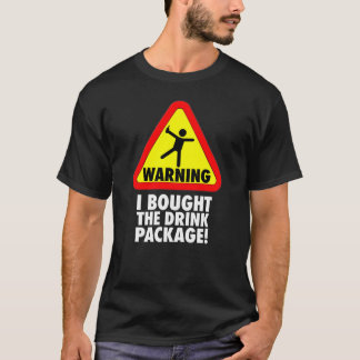 Camiseta Aviso engraçado do cruzeiro eu comprei o pacote da