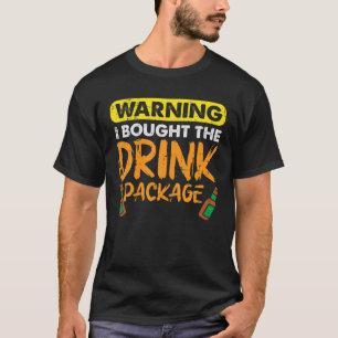 Camiseta Aviso Eu Comprei Bebida Pacote Beer Cruise Beer Be
