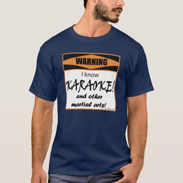 Camiseta Aviso! Eu conheço KARAOKE! (Frente)