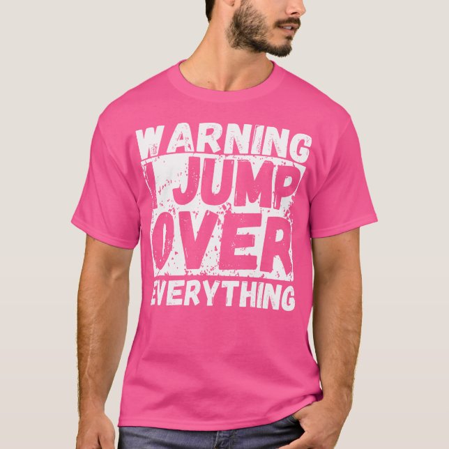 Camiseta Aviso Eu Pulo Sobre Tudo Freerunning Parkour (Frente)