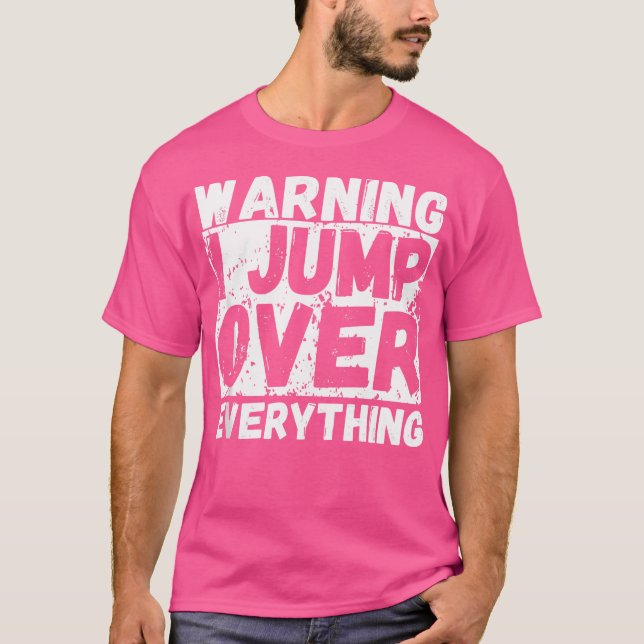 Camiseta Aviso Eu Pulo Tudo Freerunning Parkour (Frente)