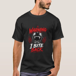 Camiseta Aviso: Eu revido Citação