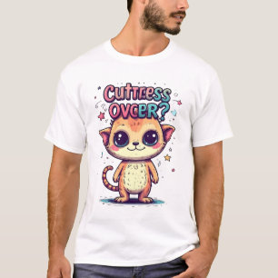 Camiseta Aviso: Excesso de Cutez. Prossiga por Sua Conta e 