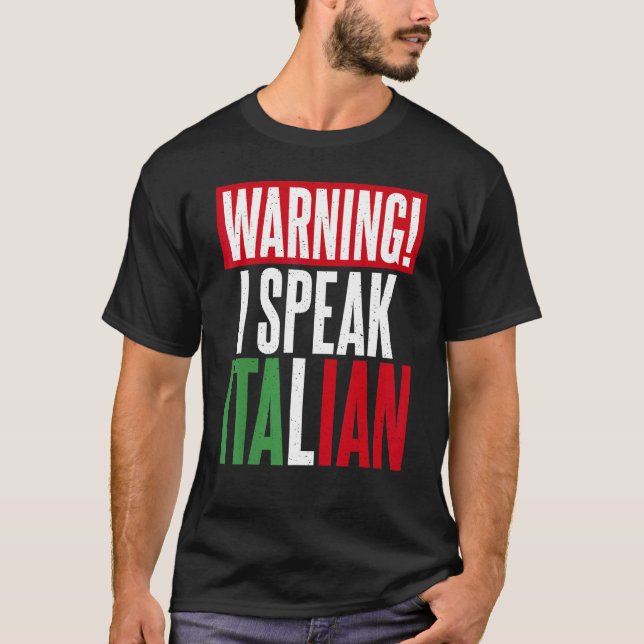 Camiseta Aviso: Falo italiano (Frente)