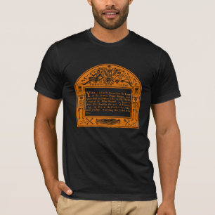 Camiseta Aviso Funeral Inglês Elegante 18º C