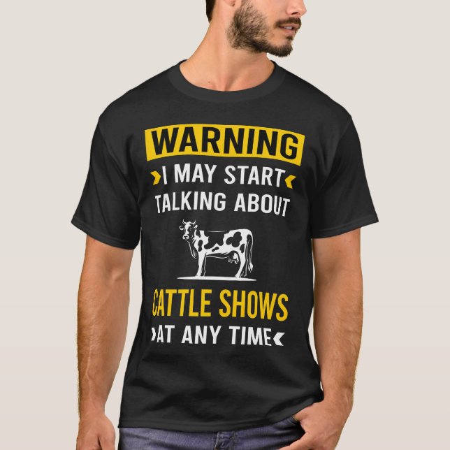 Camiseta Aviso Gado Mostrar amigo (Frente)