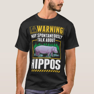 Camiseta Aviso Hippo Hippopotamus 1