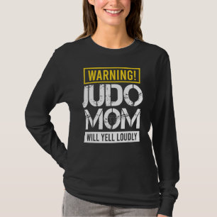 Camiseta Aviso Judo Mãe Gritará Loucamente Ninja
