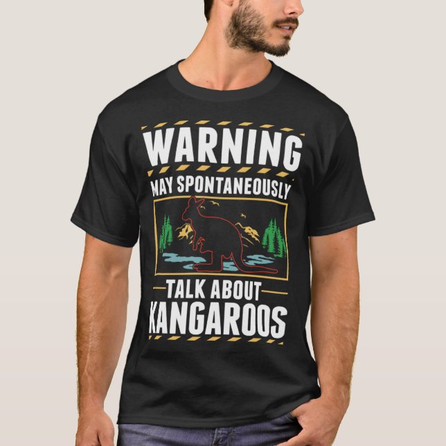 Camiseta Aviso Kangaroo Austrália (Frente)