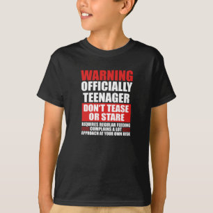 Camiseta Aviso Oficialmente Adolescente