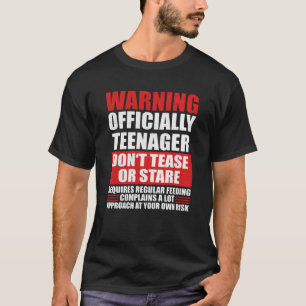 Camiseta Aviso Oficialmente Adolescente