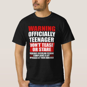 Camiseta Aviso Oficialmente Adolescente