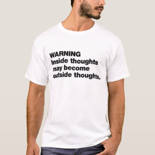 Camiseta Aviso. os dentro podem tornar-se percepções extern