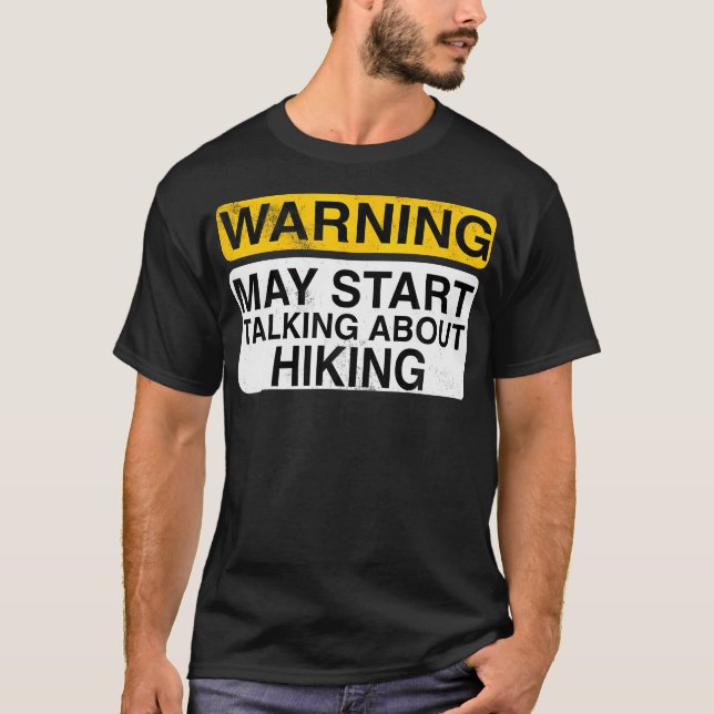 Camiseta Aviso Pode Começar a Falar Sobre Caminhada - Diver (Frente)
