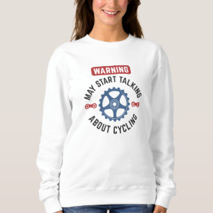 Camiseta Aviso Pode Começar A Falar Sobre Ciclismo