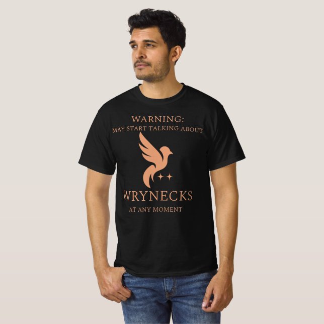 Camiseta Aviso: Pode começar a falar sobre torcicolos obser (Frente Completa)