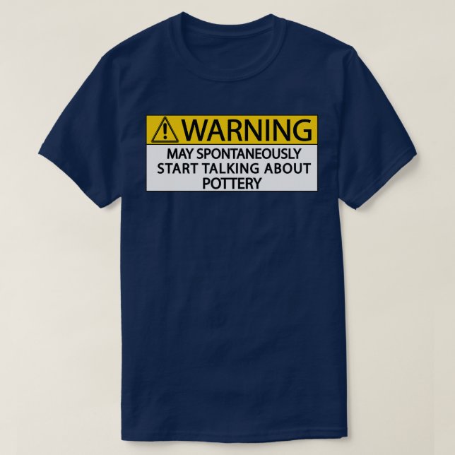 Camiseta aviso pode começar espontaneamente a falar sobre o (Frente do Design)