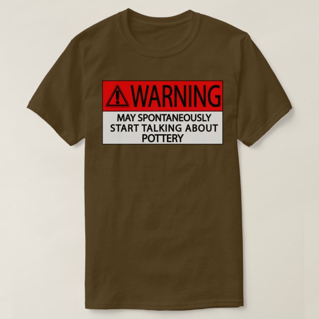 Camiseta aviso pode começar espontaneamente a falar sobre o (Frente do Design)