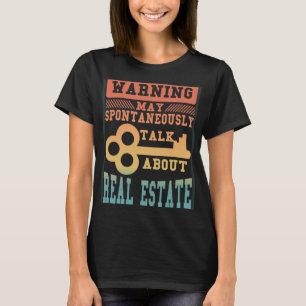 Camiseta Aviso Pode Falar Espontaneamente Sobre Imóveis