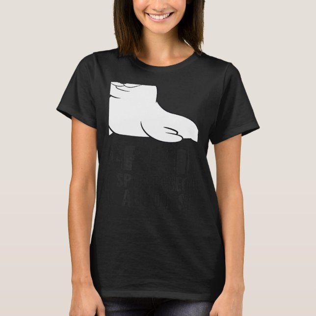 Camiseta Aviso Pode Falar Espontaneamente Sobre Selos (Frente)