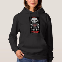 Camiseta Aviso: Pode Falar Sobre Capuz Preto de IA