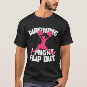 Camiseta Aviso: Posso Ficar Louca Por Cheerleading - Cheerl