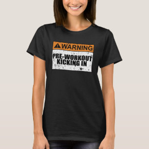 Camiseta Aviso Pré-Preparação De Empregos No Trabalho De Ho