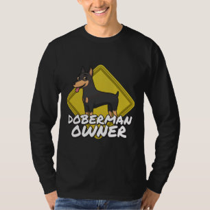 Camiseta Aviso Proprietário do Doberman 543
