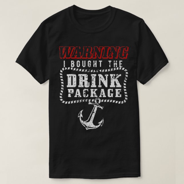 Camiseta Aviso Que Comprei O Pacote De Bebidas (Frente do Design)