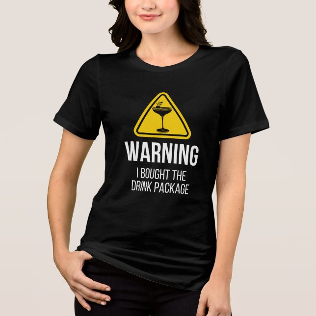 Camiseta Aviso Que Comprei O Pacote De Bebidas Engraçado Cr (Frente)