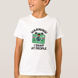 Camiseta Aviso Que Eu Mexo No Pessoas Engraçado Camera Pun