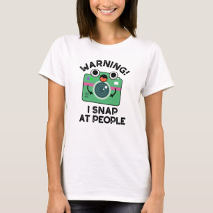Camiseta Aviso Que Eu Troco No Pessoas Cute Camera Pun