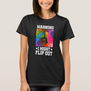 Camiseta Aviso Que Posso Sacudir O Gymnastics Gymnast Acrob