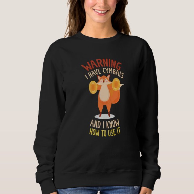 Camiseta Aviso Que Tenho Cymbals E Sei Como Usá-Lo (Frente)