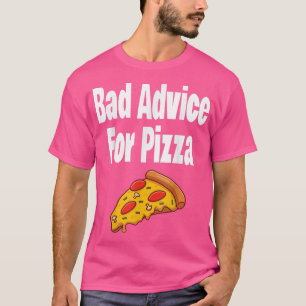 Camiseta Aviso Ruim Para O Questionário Pizza Engraçado Piz