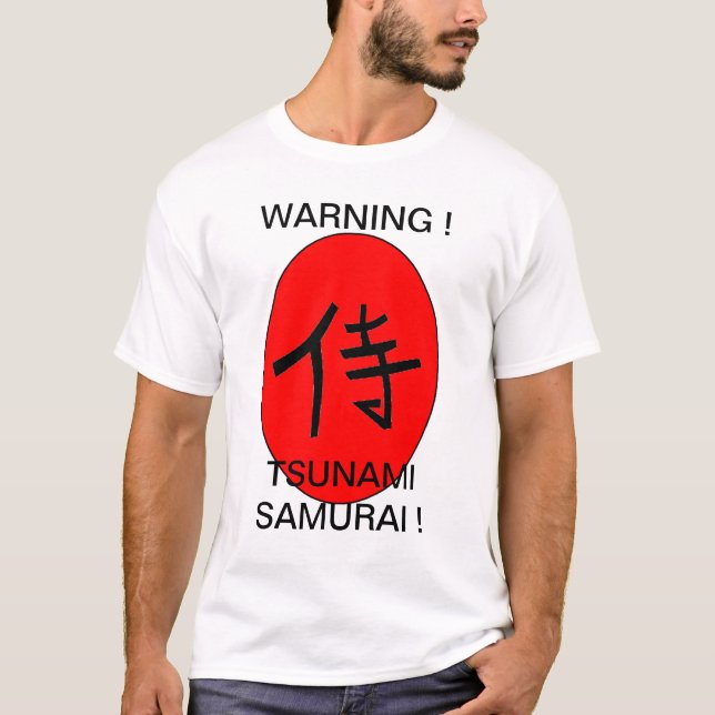 CAMISETA AVISO ! TSUNAMI SAMURAI ! (Frente)
