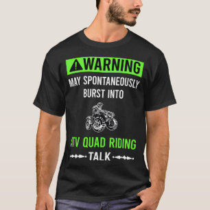 Camiseta Aviso Verde ATV Quad Ciclismo