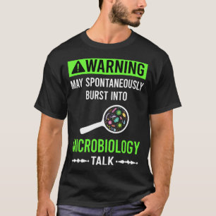 Camiseta Aviso Verde Microbiologia Microbiologista