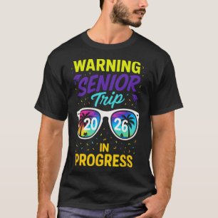 Camiseta Aviso Viagem de Formatura 2026 - Diversão nas Féri
