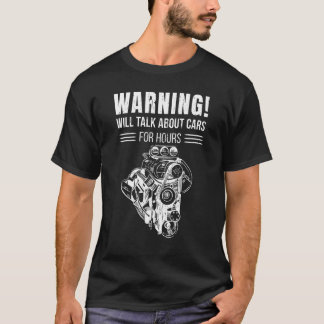 Camiseta Avisos falarão sobre carros por horas Car Mechani