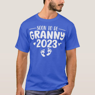 Camiseta Avó 2023 Anúncio de Gravidez Primeiro 