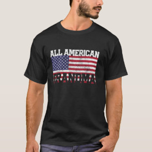 Camiseta Avó 4 de julho Bandeira Americana América Mama