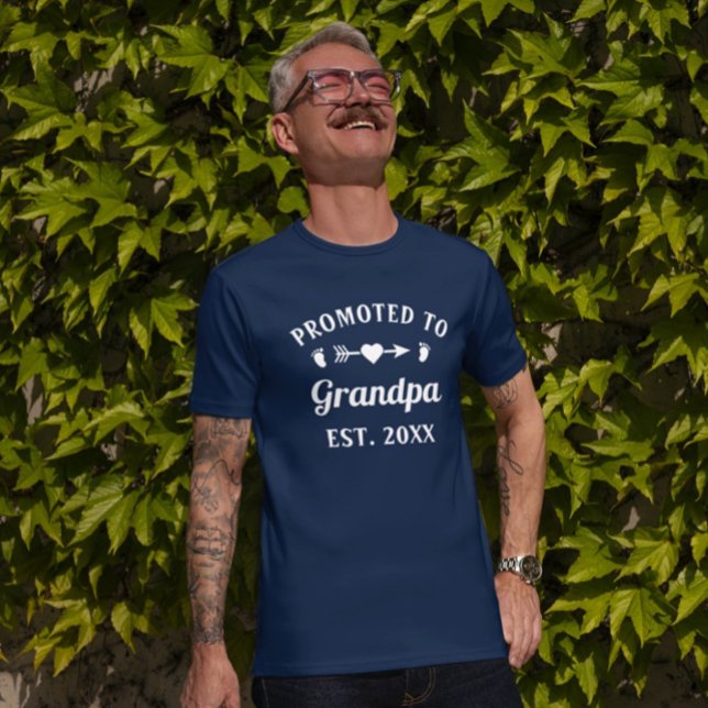 Camiseta Avô Abuelo Vovô Vovô Promovido Ao Vovô (Criador carregado)